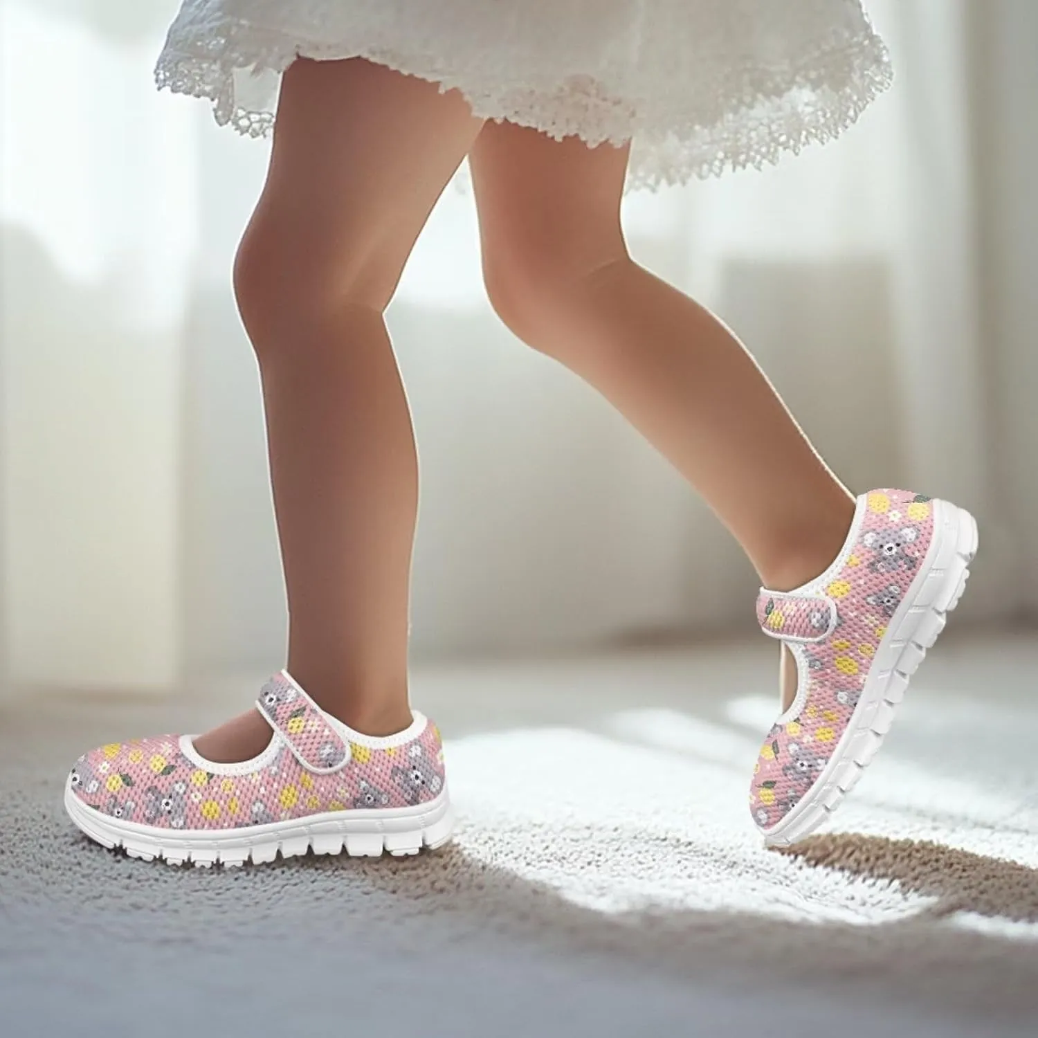 Girls Dress Shoes Animal Print Mary Jane Shoes School Wedding Party Shoes for Little/Big Girl