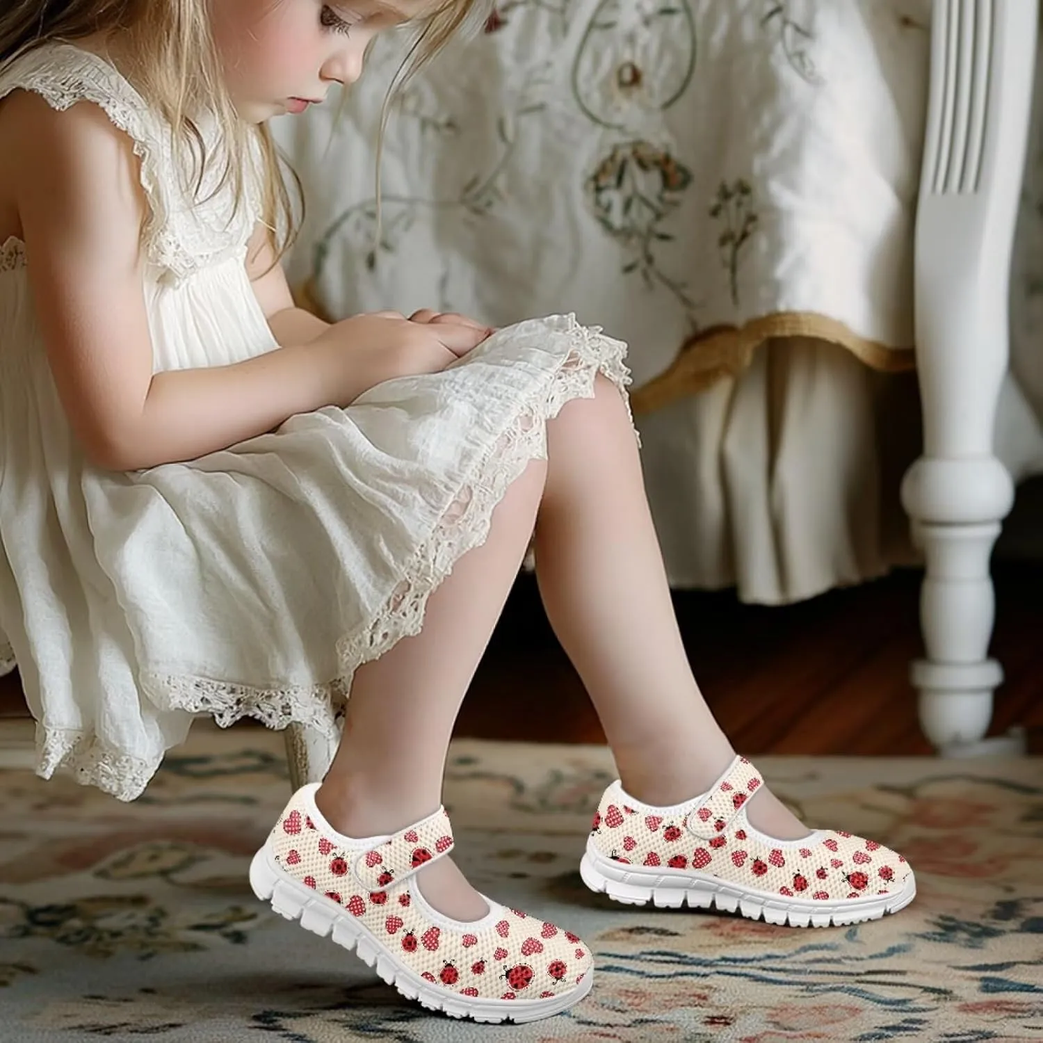 Girls Dress Shoes Animal Print Mary Jane Shoes School Wedding Party Shoes for Little/Big Girl