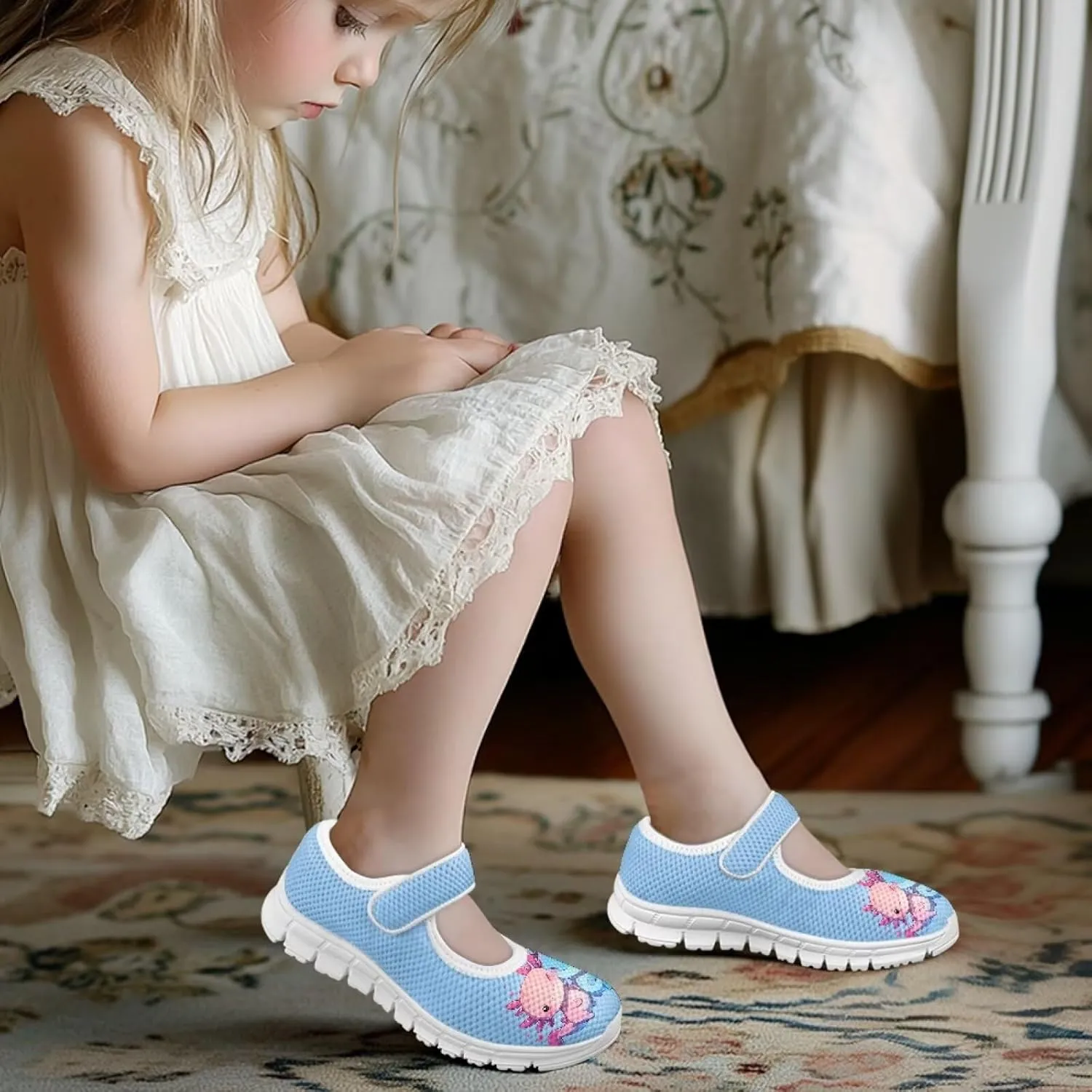 Girls Dress Shoes Animal Print Mary Jane Shoes School Wedding Party Shoes for Little/Big Girl