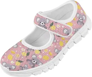 Girls Dress Shoes Animal Print Mary Jane Shoes School Wedding Party Shoes for Little/Big Girl
