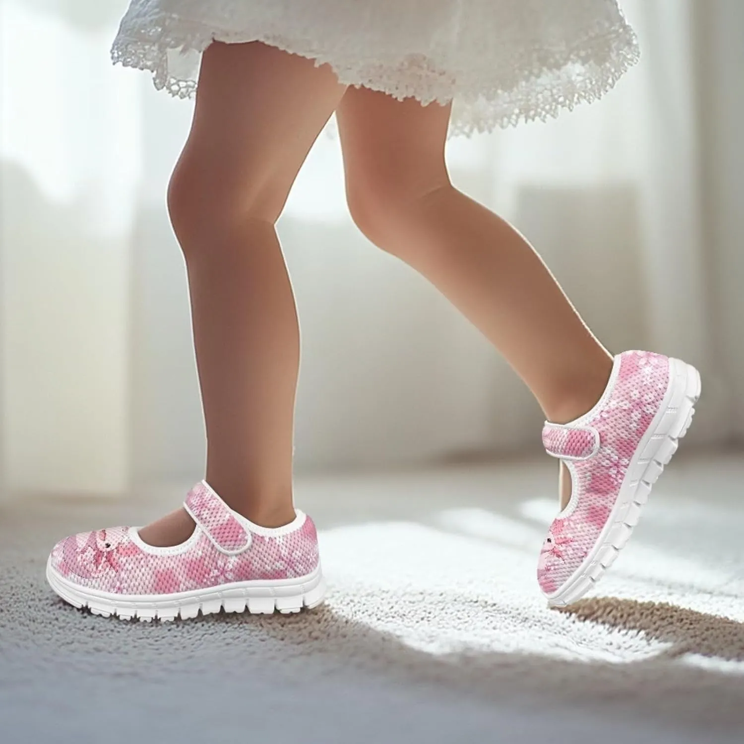 Girls Dress Shoes Mary Jane Flats Round Toe Ballet Flats School Wedding Party Shoes for Little Kid/Big Kid