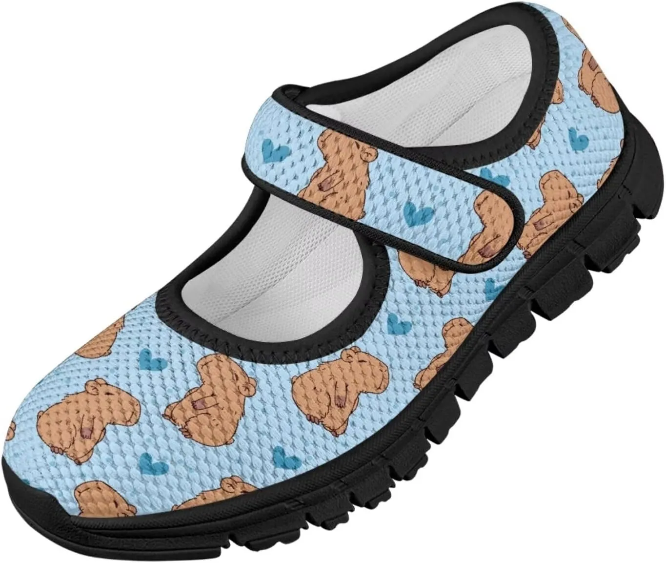 Girls Mary Jane Ballerina Princess Flats Shoes Slip-on School Party Dress Shoes with Hook and Loop