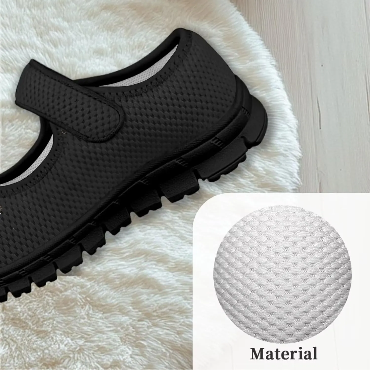 Girls Mary Jane Dress Shoes School Uniform Shoes with Hook and Loop Ballerina Flats for Wedding Party