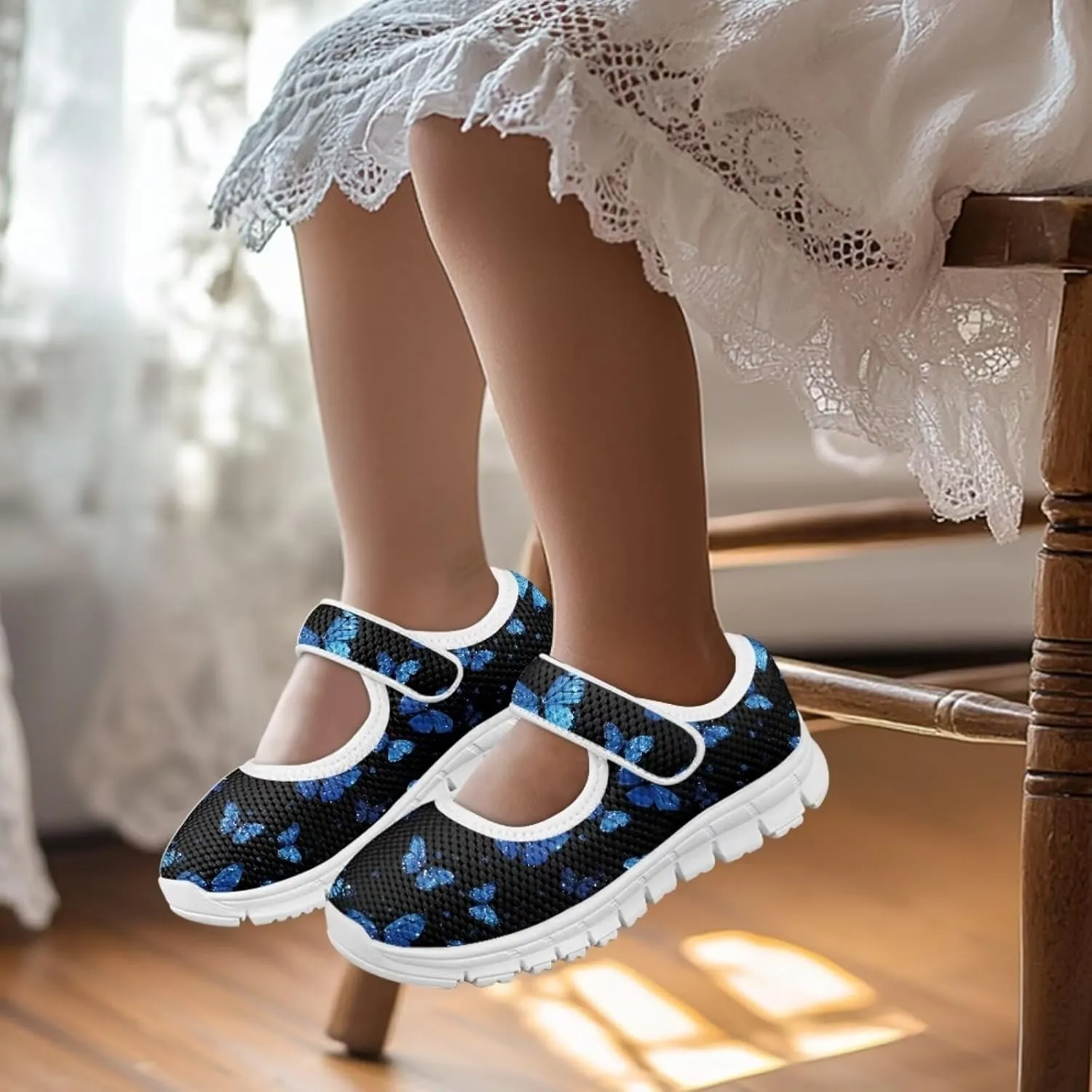 Girls Mary Jane Shoes Animal Print School Uniform Shoes Round Toe Ballet Flats Casual Footwear US 11-2.5
