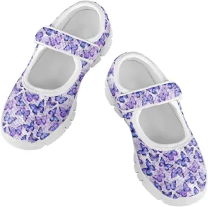 Girls Mary Jane Shoes Animal Print School Uniform Shoes Round Toe Ballet Flats Casual Footwear US 11-2.5