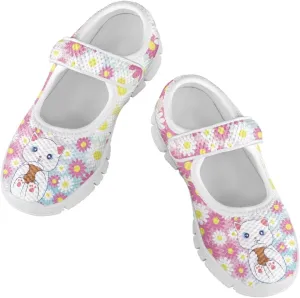 Girls Mary Jane Shoes Animal Print School Uniform Shoes Round Toe Ballet Flats Casual Footwear US 11-2.5