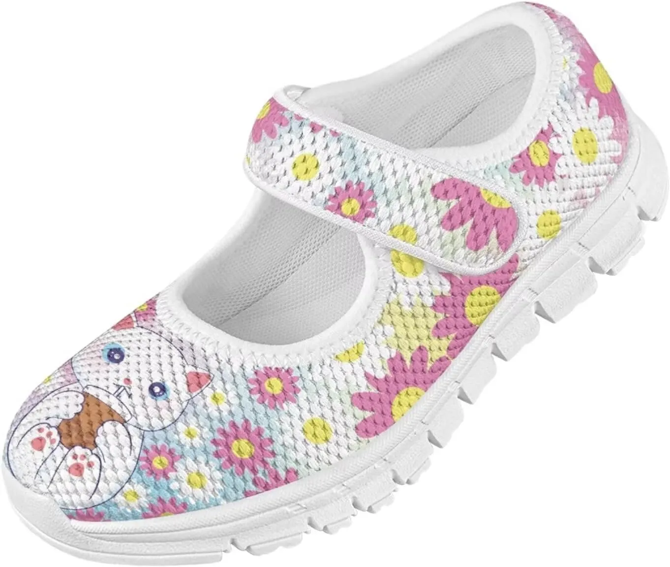 Girls Mary Jane Shoes Animal Print School Uniform Shoes Round Toe Ballet Flats Casual Footwear US 11-2.5