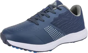 Golf Shoes for Mens Spikeless Wide Fitting Waterproof Golf Sneakers Non-Slip Four Seasons All Weather Plus Size,E,11