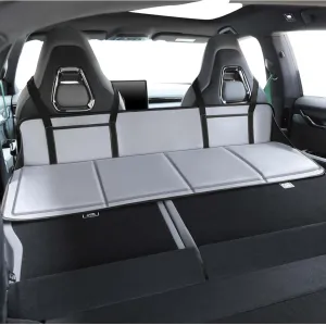 (Gray) Car Camping Essentials, Increase Trunk Space, for Car Camping & Travel, Fits Tesla Y/3,SUV with Full Flat Cargo Like RAV4,CRV,X-Trail,Outback,Highlander,Kuga,Cherokee,Equinox