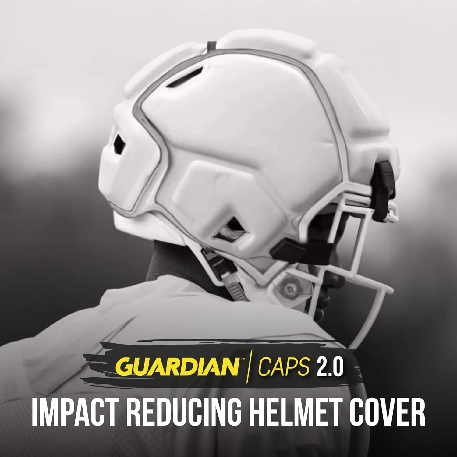 Guardian Cap 2.0 - Soft-Shell Helmet Cover for Football - Reduces Impact and Protects Helmets - One Size Fits All for Youth, High School and College Programs