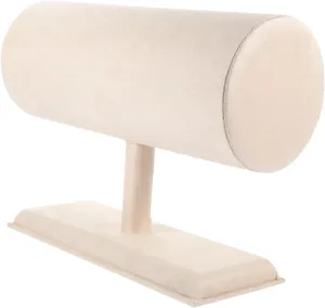Headband Display Stand Headband Storage Organizer Earring Holder Organizer Hairband Stand Rack Headband Display Holder Jewelry Display Headband Velvet Holder Stand Watch Props Baby (Beige 27.50