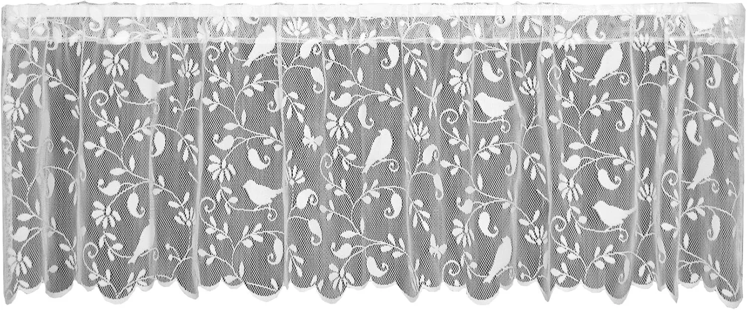 Heritage Lace Bristol Garden Valance, 60 by 18-Inch, White,6305W-6018