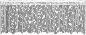 Heritage Lace Bristol Garden Valance, 60 by 18-Inch, White,6305W-6018