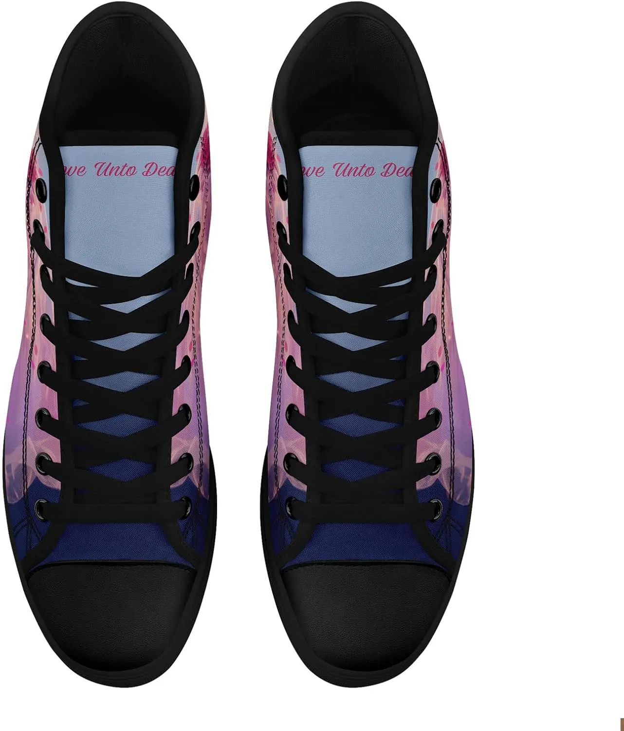 High-top Skull Canvas Sneaker for Men Women Punk Gothic Fashion Unisex Trendy Flame Walking Casual Flat Walking Shoes