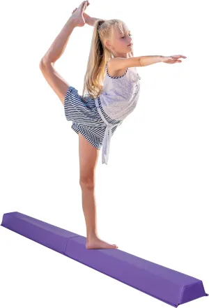 HomGarden Gymnastics Training Balance Beam,Long Folding Foam Balance Bar,Children Gymnastic Balance Beam for Balance Exercise