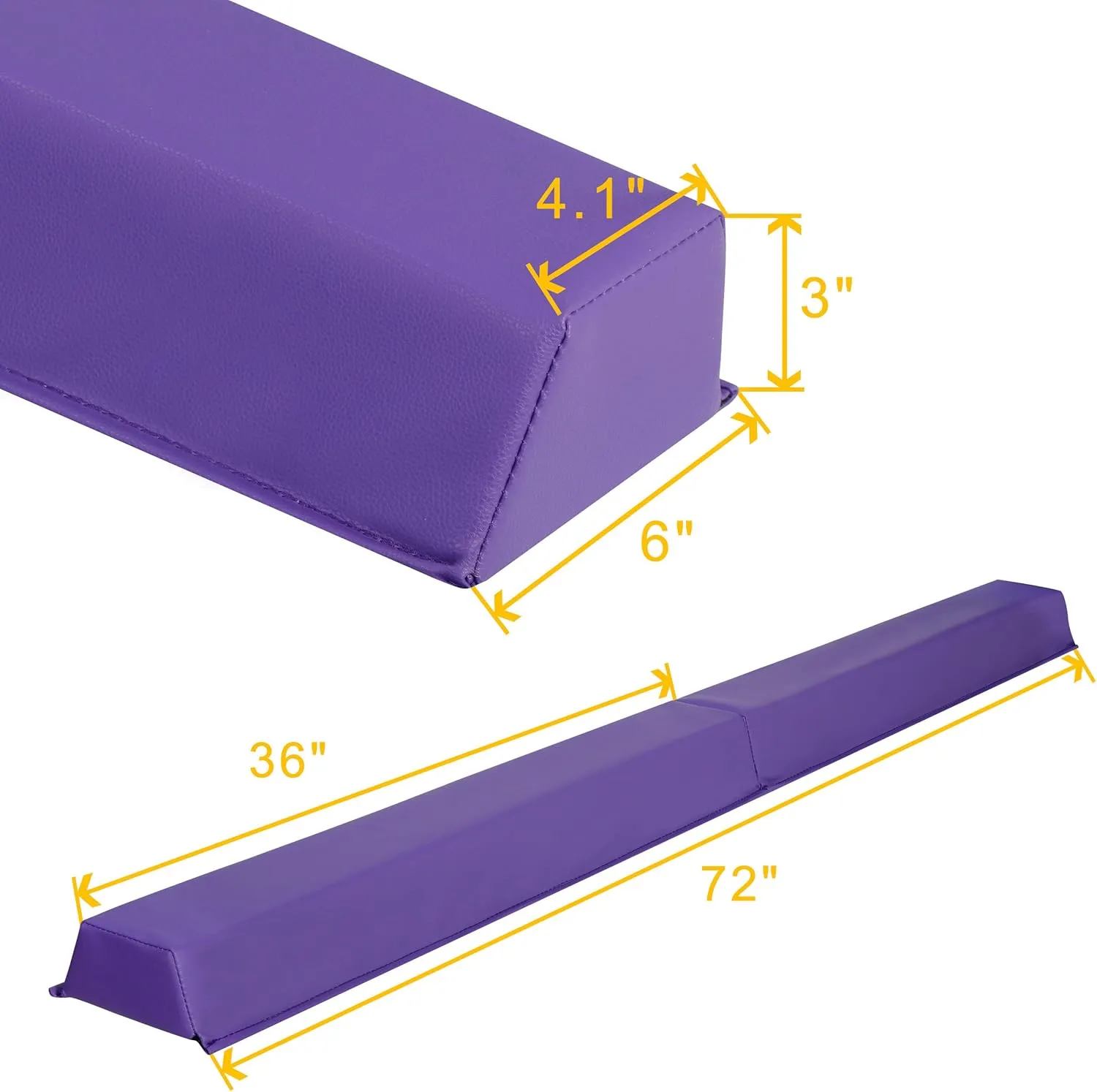 HomGarden Gymnastics Training Balance Beam,Long Folding Foam Balance Bar,Children Gymnastic Balance Beam for Balance Exercise