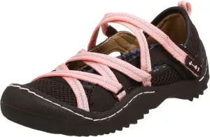 J-41 girls Island Mary Jane,Brown/Pink,2.5 M US Little Kid
