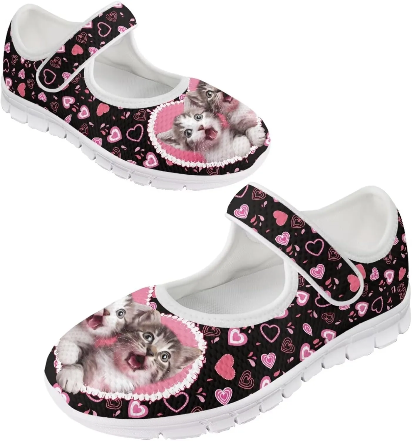 JoyLamoria Aztec Running Horse Walking Shoes Stylish Strap Mary Jane Shoes Adjustable Barefoot Shoes Womens US 4-9