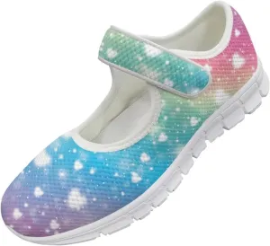 JoyLamoria Aztec Running Horse Walking Shoes Stylish Strap Mary Jane Shoes Adjustable Barefoot Shoes Womens US 4-9