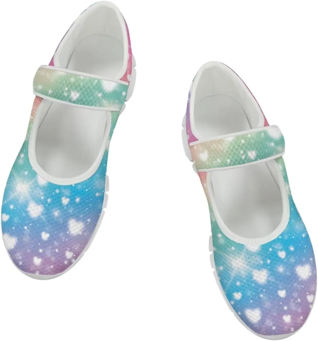 JoyLamoria Aztec Running Horse Walking Shoes Stylish Strap Mary Jane Shoes Adjustable Barefoot Shoes Womens US 4-9