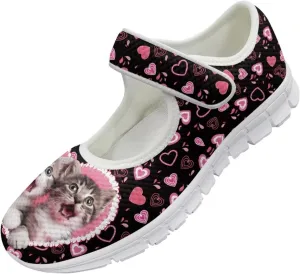 JoyLamoria Aztec Running Horse Walking Shoes Stylish Strap Mary Jane Shoes Adjustable Barefoot Shoes Womens US 4-9