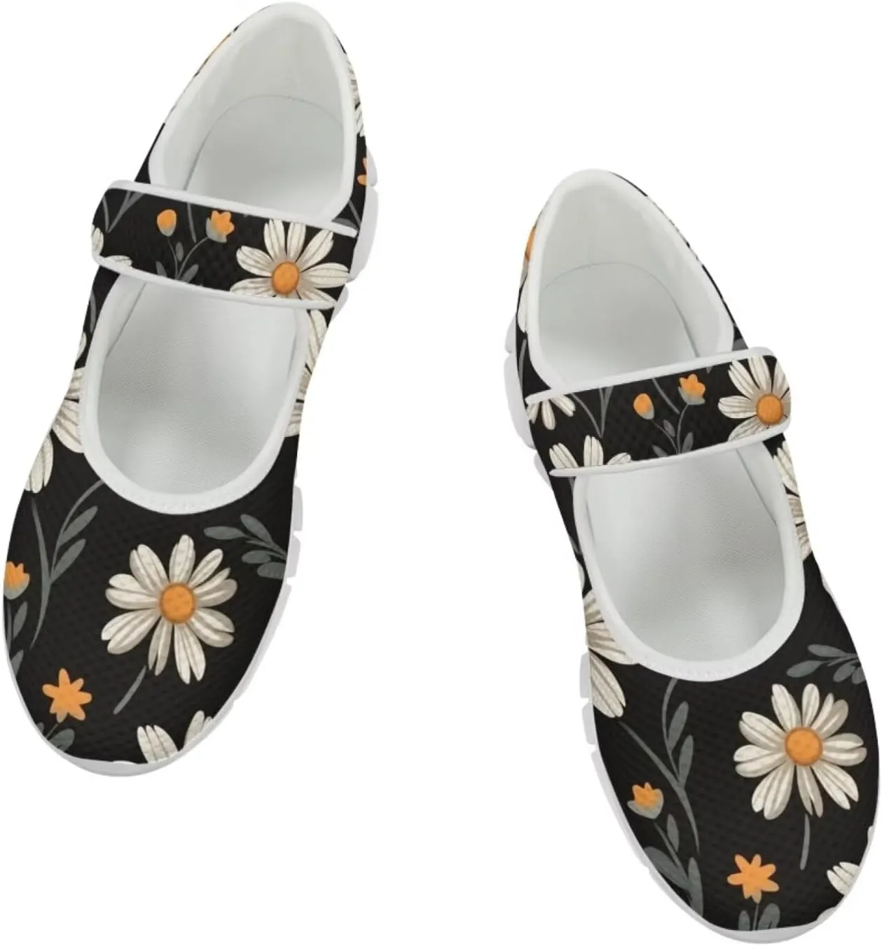 JoyLamoria Dragonfly Butterfly Walking Shoes Comfort Diabetic Shoes Wide Elderly Shoes Platform,US 4-9