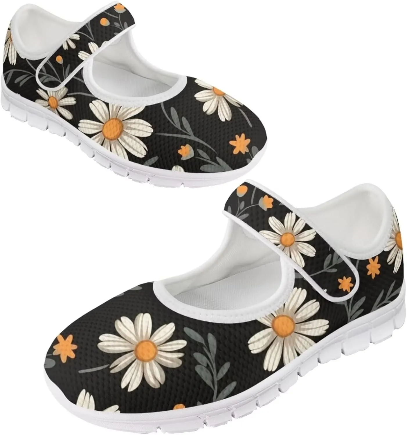 JoyLamoria Dragonfly Butterfly Walking Shoes Comfort Diabetic Shoes Wide Elderly Shoes Platform,US 4-9