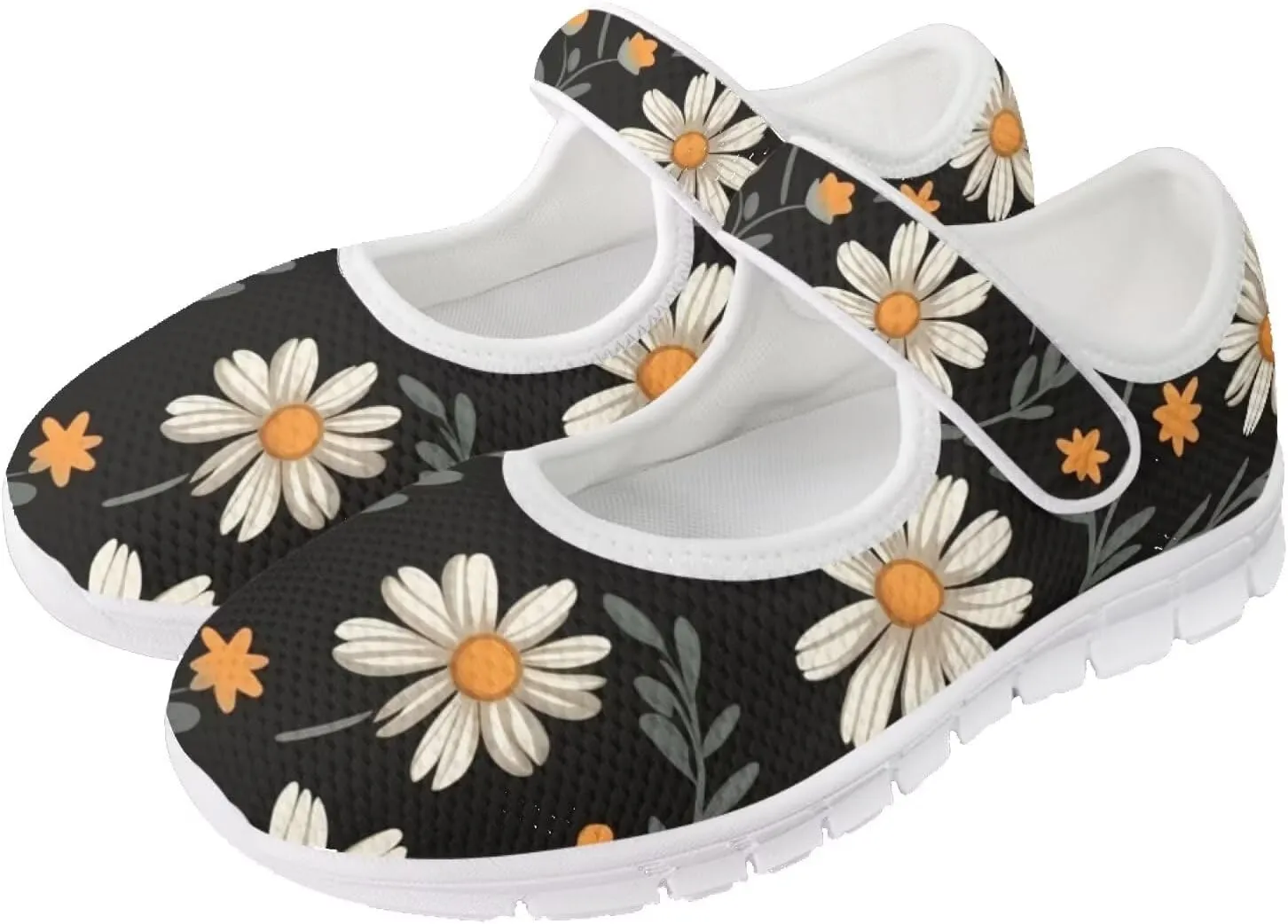 JoyLamoria Dragonfly Butterfly Walking Shoes Comfort Diabetic Shoes Wide Elderly Shoes Platform,US 4-9