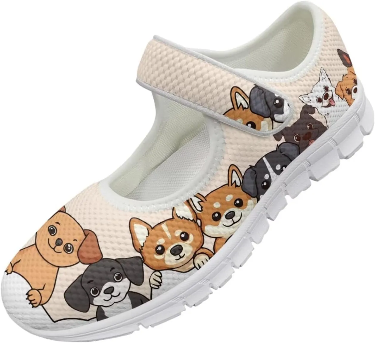 JoyLamoria Retro Sunflower Walking Shoes Non-Skid Breathable Flats Fashion Causal Dress Shoes for Flower Party Mary Jane Flats