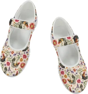 JoyLamoria Skull Rose Flats for Women Mesh Sneakers Fashion Causal Walking Shoes Womens Mary Jane Sneakers Y2K Gothic Footwear