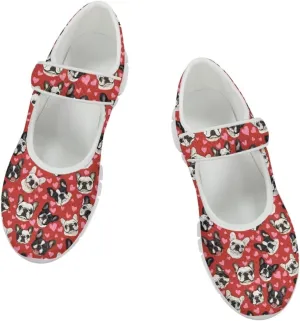 JoyLamoria Skull Rose Flats for Women Mesh Sneakers Fashion Causal Walking Shoes Womens Mary Jane Sneakers Y2K Gothic Footwear