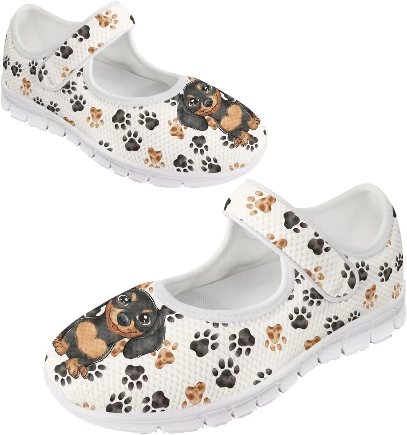 JoyLamoria Women's Wide Shoes with Adjustable Lightweight for Diabetic Edema Arthritis Swollen Feet Green Pickles Print Walking Shoes
