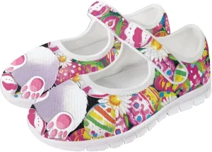 JoyLamoria Women's Wide Shoes with Adjustable Lightweight for Diabetic Edema Arthritis Swollen Feet Green Pickles Print Walking Shoes