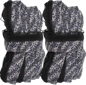 JubileeYarn 100g/Skein Ruffle Chiffon Ribbon Yarn - Blue Slate - 2 Skeins