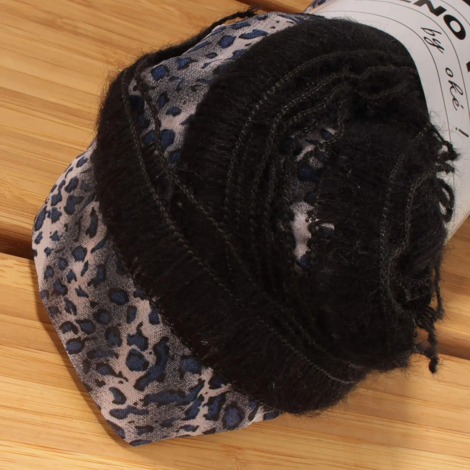 JubileeYarn 100g/Skein Ruffle Chiffon Ribbon Yarn - Blue Slate - 2 Skeins