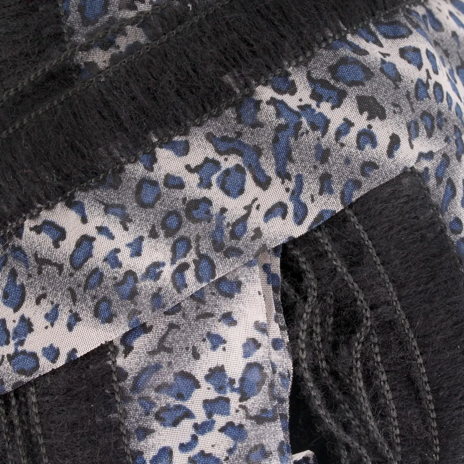 JubileeYarn 100g/Skein Ruffle Chiffon Ribbon Yarn - Blue Slate - 2 Skeins