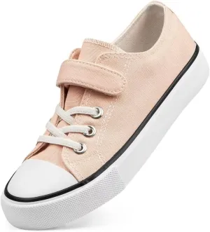 JUDIS Kids Canvas Shoes Adjustable Straps Fashion Casual Sneakers for Boys and Girls