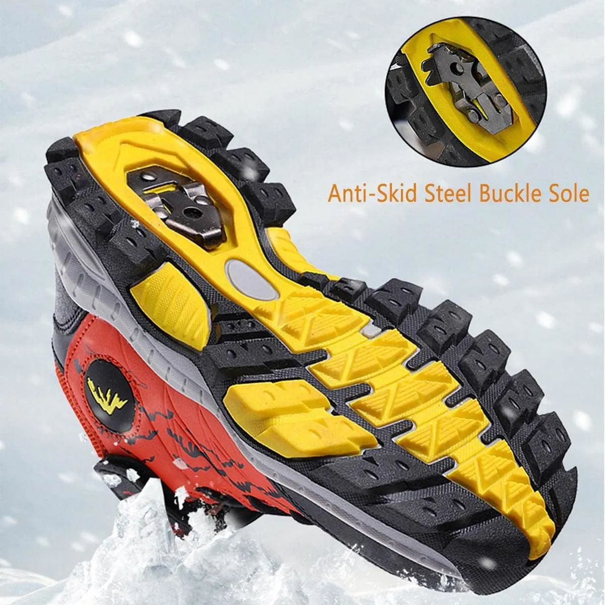 Kids Boys Girls Snow Hiking Boots Winter Plush Warm Ankle Boots Outdoor Waterproof Anti Skid Trekking Hiking Climbing Sneakers