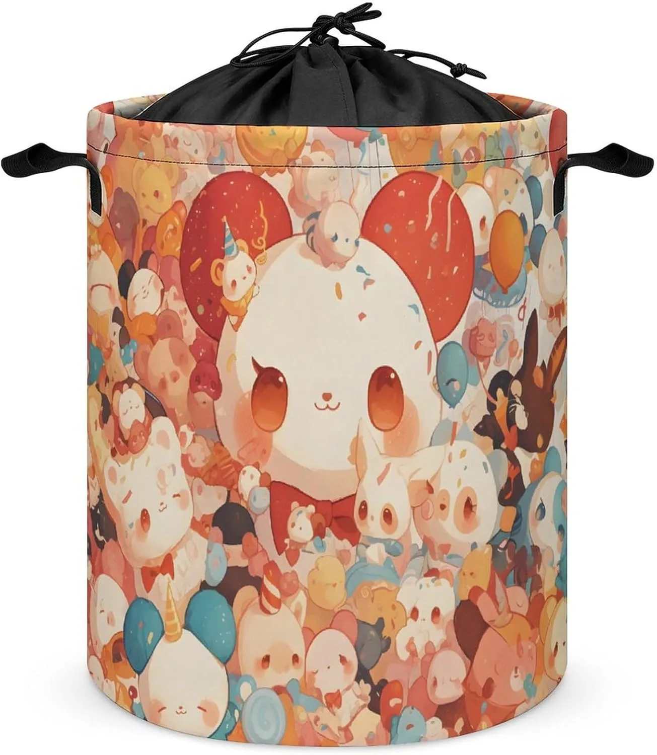 Laundry Hampers, Large Drawstring Laundry Bag, Removable Laundry Bags, Collapsible Storage Bin with Handles for Home Organization, Kids Room, Nursery Textile