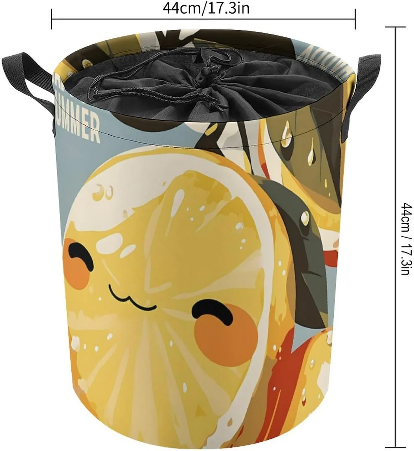 Laundry Hampers, Large Drawstring Laundry Bag, Removable Laundry Bags, Collapsible Storage Bin with Handles for Home Organization, Kids Room, Nursery Vertebrate