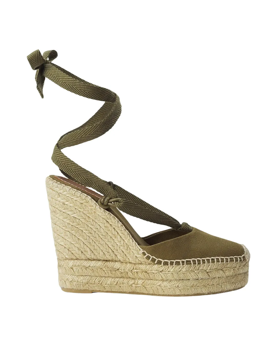Lauren By Ralph Lauren Green Espadrille Wedges