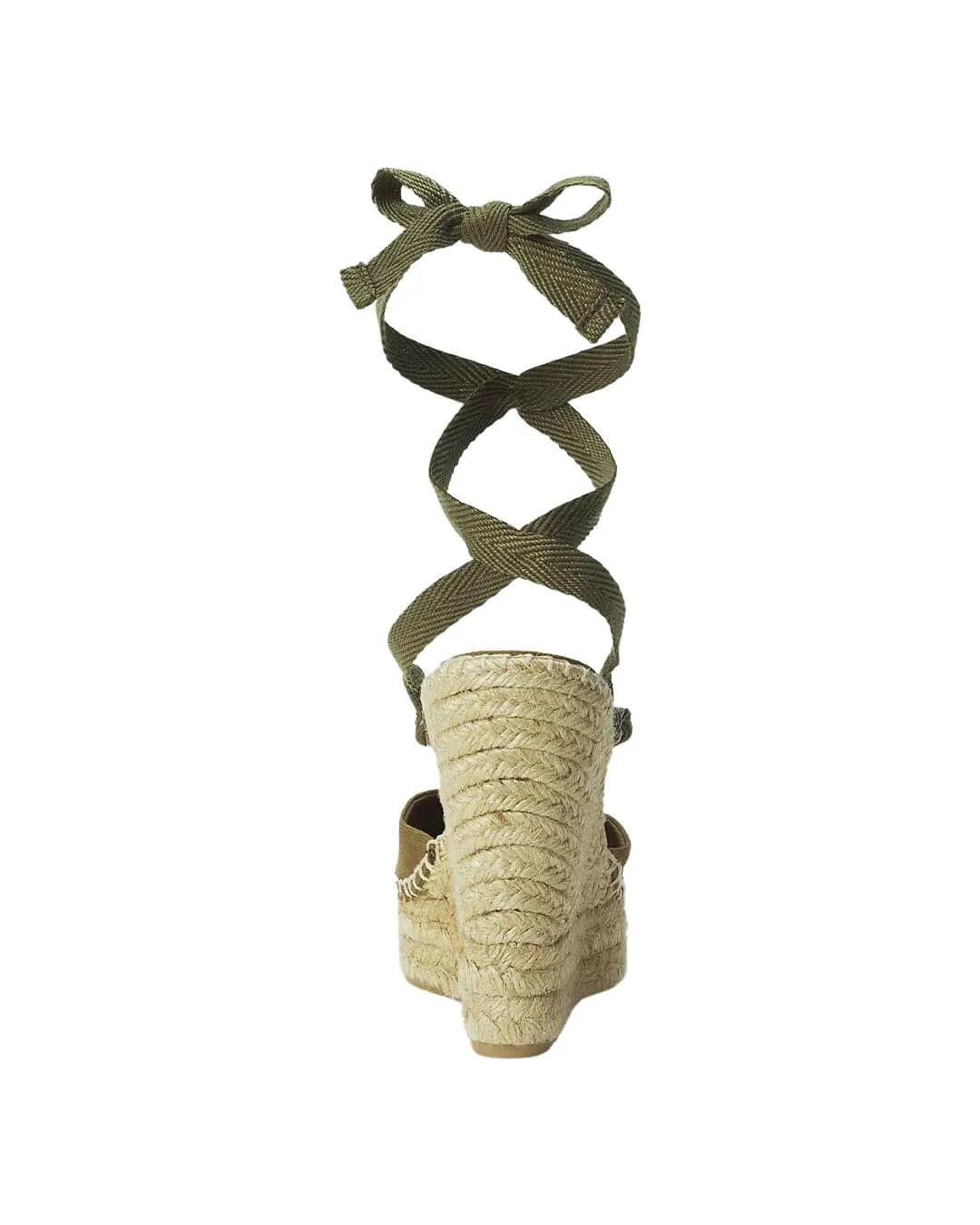 Lauren By Ralph Lauren Green Espadrille Wedges