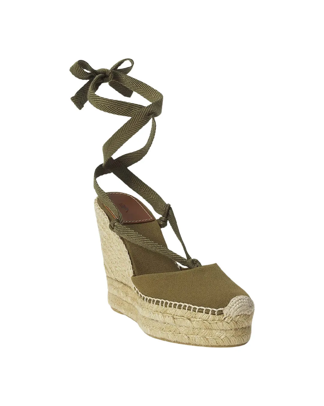 Lauren By Ralph Lauren Green Espadrille Wedges