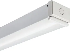 Lithonia Lighting L48 3000LM FDL MVOLT 40K 80CRI WH CLX LED 48 Inch Strip Light, 3000 Lumens, Lens, 4000K, 22W, Flat Diffuser