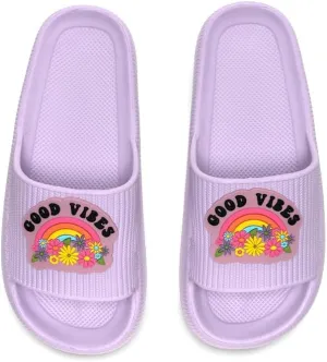 Living Royal Women's Pool Slides, Non-Slip Beach and Pool Shoes, 100% EVA