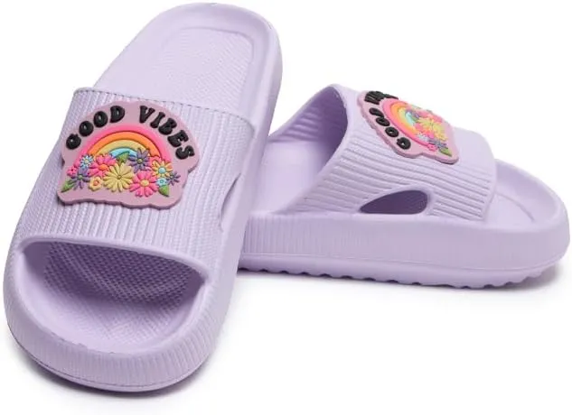 Living Royal Women's Pool Slides, Non-Slip Beach and Pool Shoes, 100% EVA