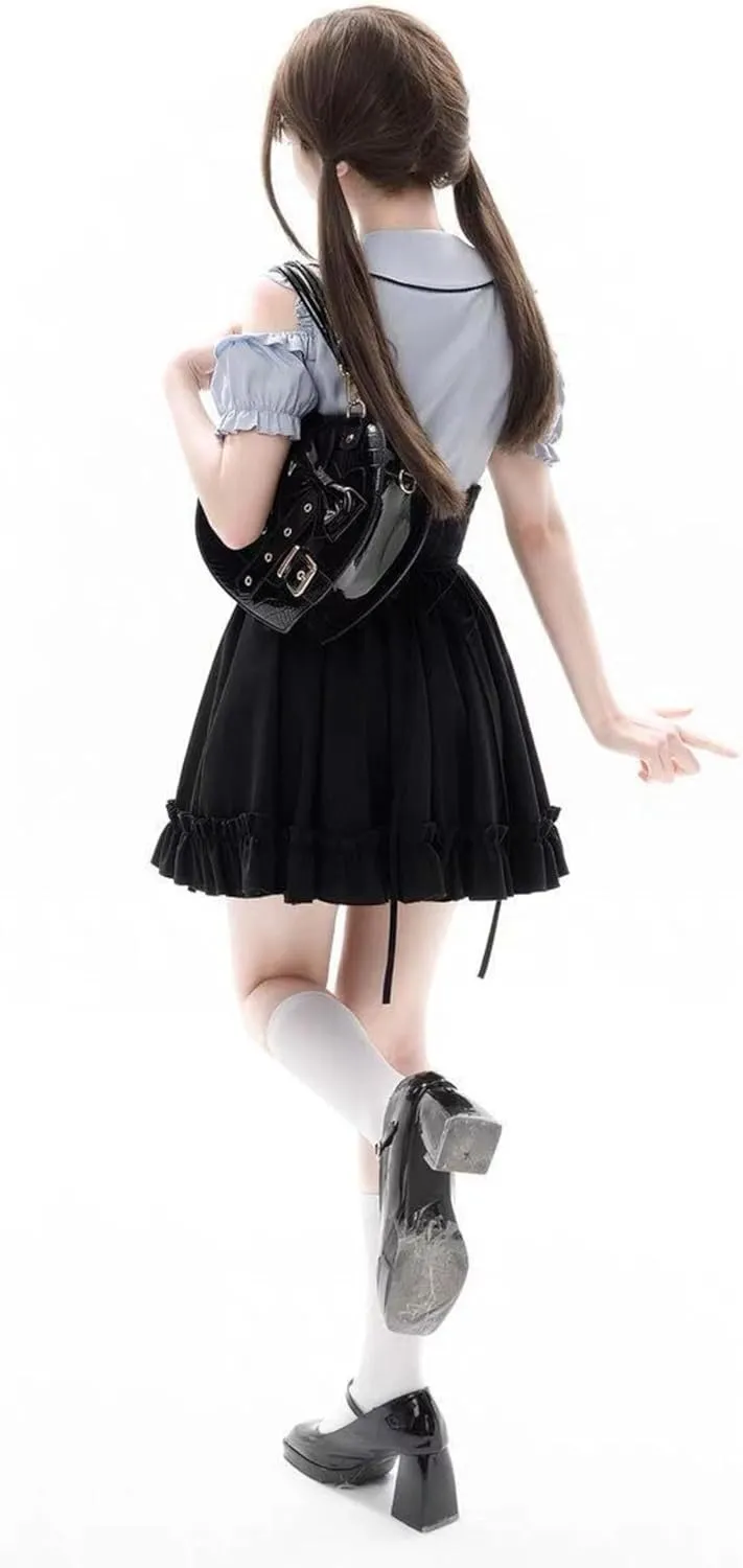 Lolita Fashion Jirai Kei Fashion Y2K Skirt Cutecore Balletcore Skirts Women Lace Mesh Sheer Mini Skirt Kawai Skirt