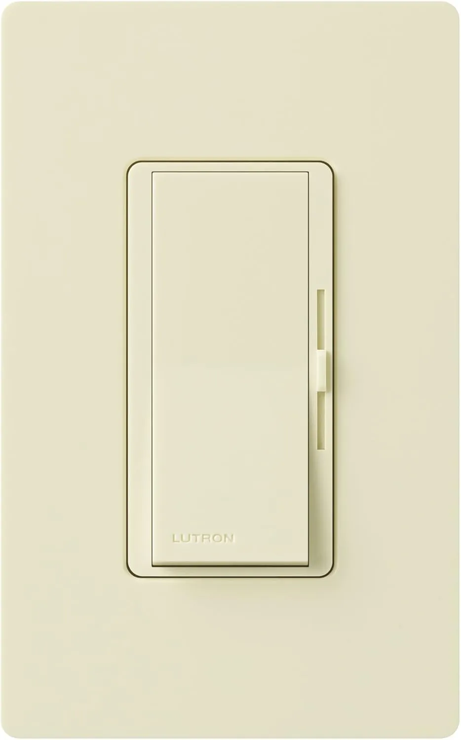 Lutron Diva Dimmer Switch for Incandescent Bulbs, 1000-Watt/Single-Pole Preset, DV-10P-AL, Almond