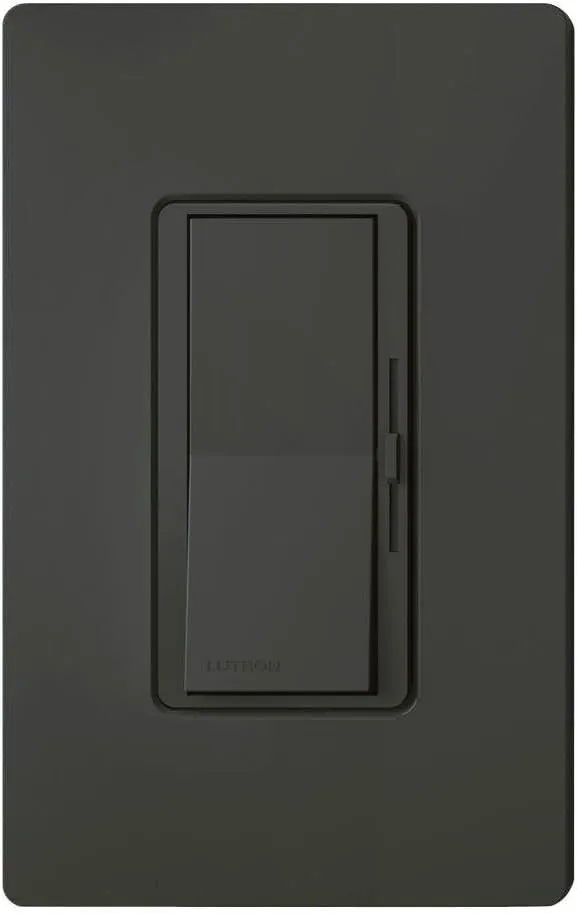 Lutron Diva Electronic Low Voltage Dimmer | 300-Watt, Single-Pole or 3-Way | DVELV-303P-BL, Black