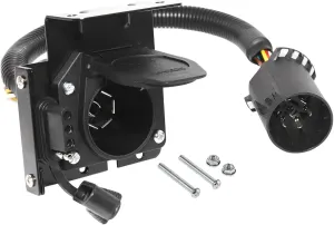 MECMO Multi-Tow 7-Way Blade and 4-Way Flat Trailer Wiring Adapter for Ford GM Ram GMC Sierra Grand Cherokee, Dual-Output Vehicle-Side Trailer Light Plug Connector Harness USCAR 7 Pin Socket Required